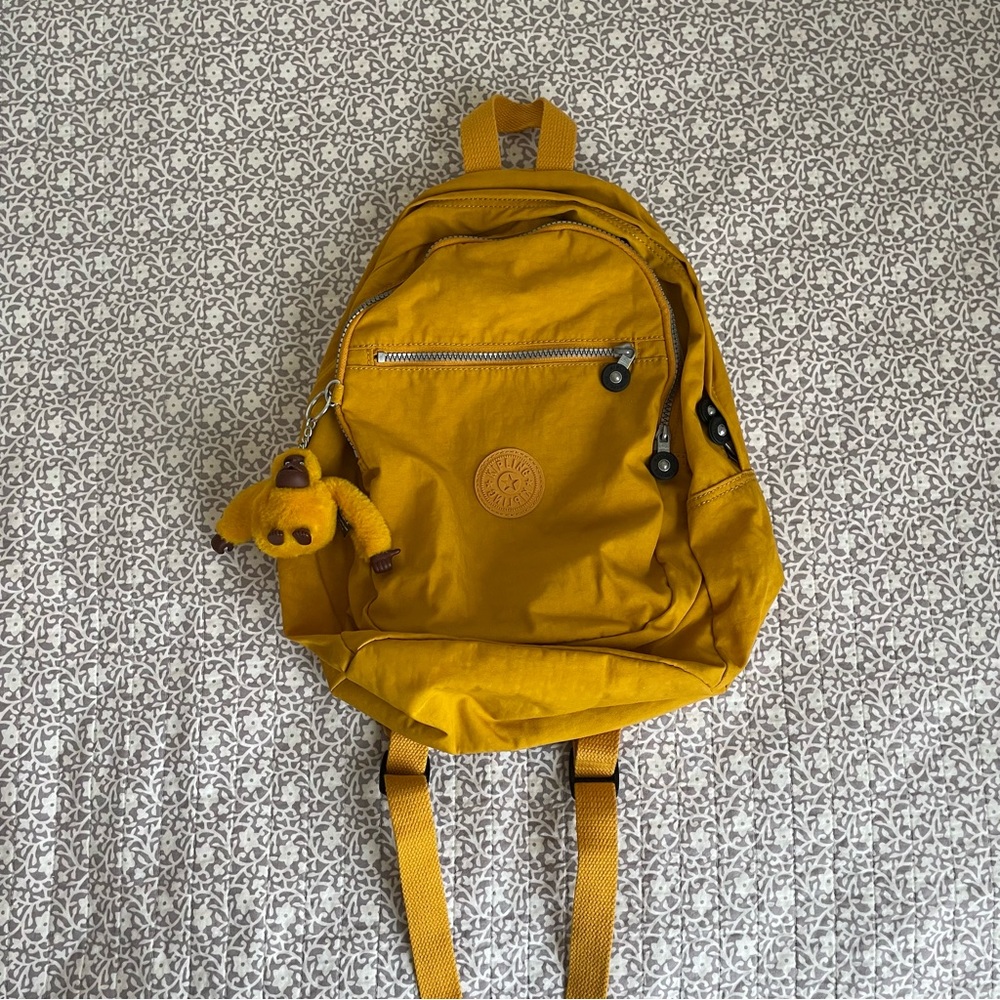 Mustard Yellow Kipling Challenger Backpack